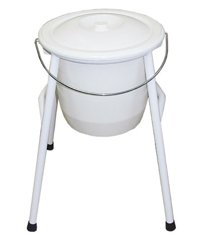 Porte Seau Avec Son Seau Hygienique De 10l Wc Pratique Ebay